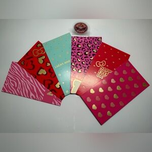 6Pcs Embossed Gold Heart Red Envelopes Lunar New Year 2026 for Lucky Money - New